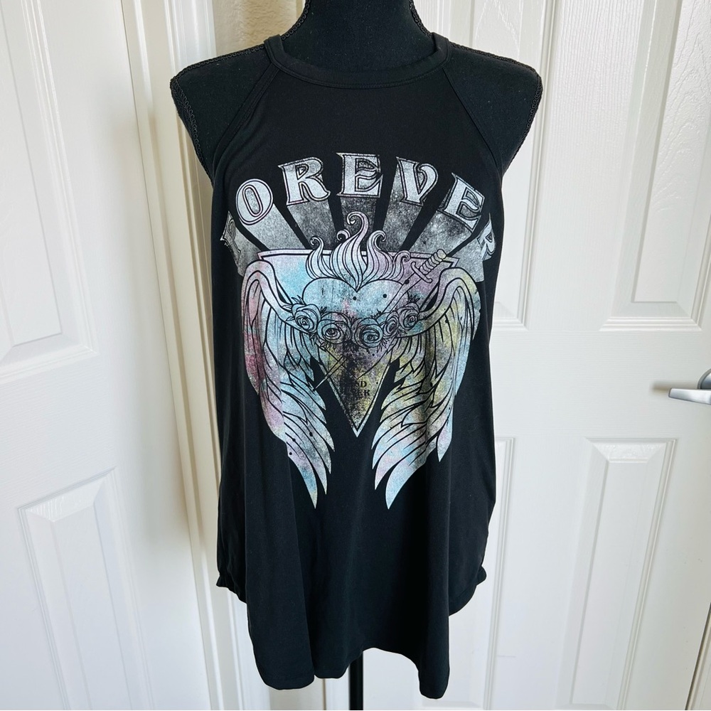 🩵 Wound Up Forever Graphic Tank Top  Size XL (15-17)
